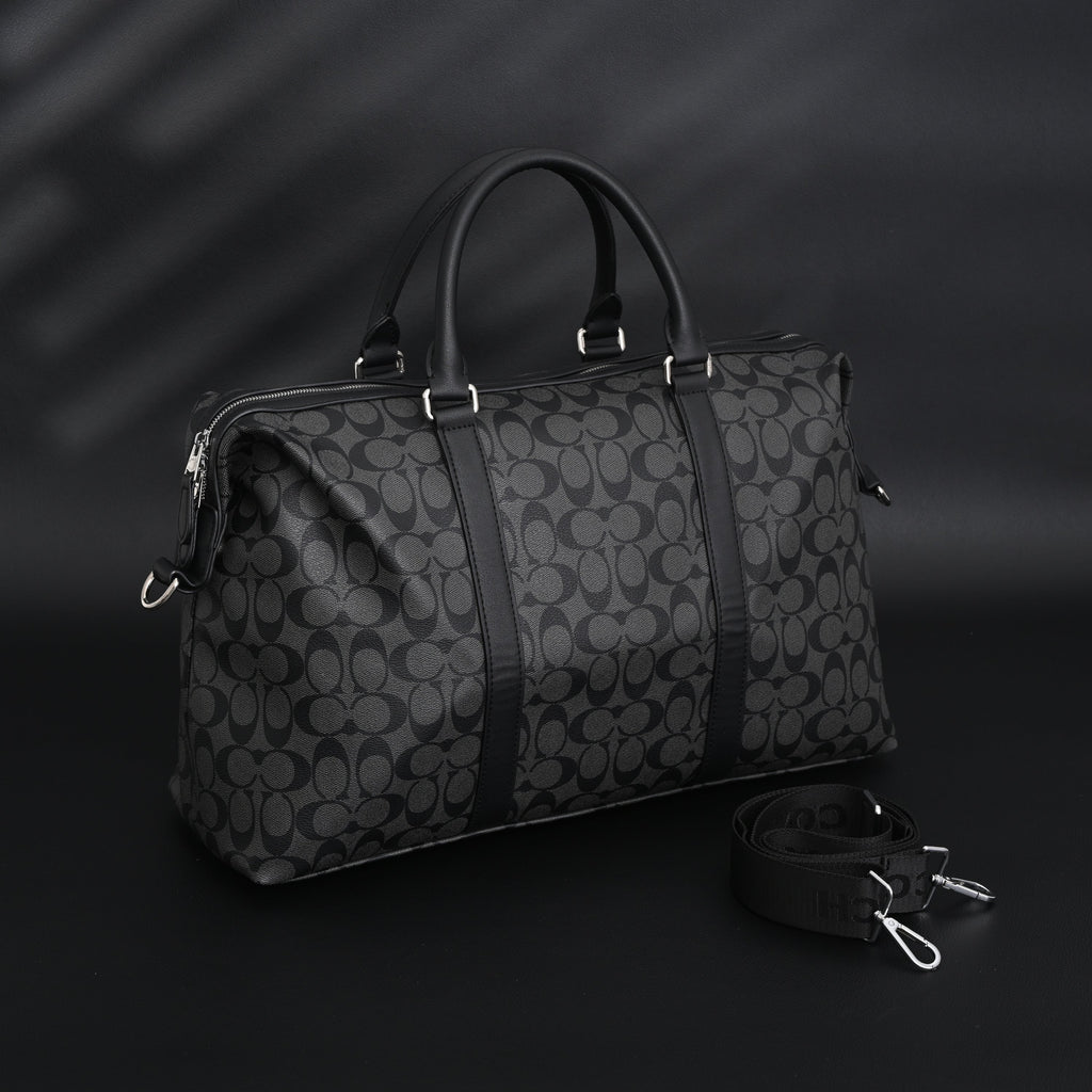 Coach Metropolitan Duffel Bag in Signature Black Canvas product image 11, provided for visual reference and product detail