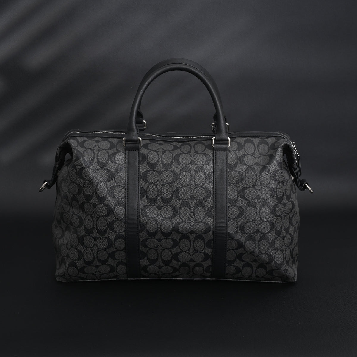 Coach Metropolitan Duffel Bag in Signature Black Canvas product image 13, provided for visual reference and product detail