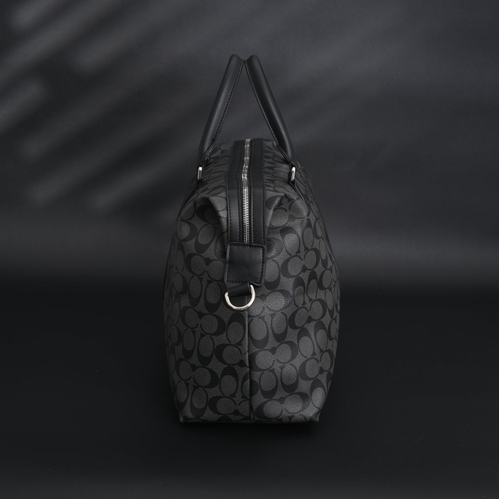 Coach Metropolitan Duffel Bag in Signature Black Canvas product image 12, provided for visual reference and product detail