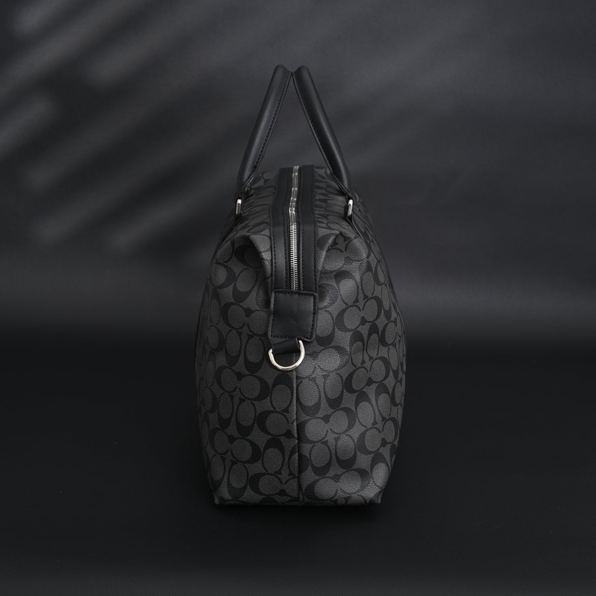 Coach Metropolitan Duffel Bag in Signature Black Canvas product image 12, provided for visual reference and product detail