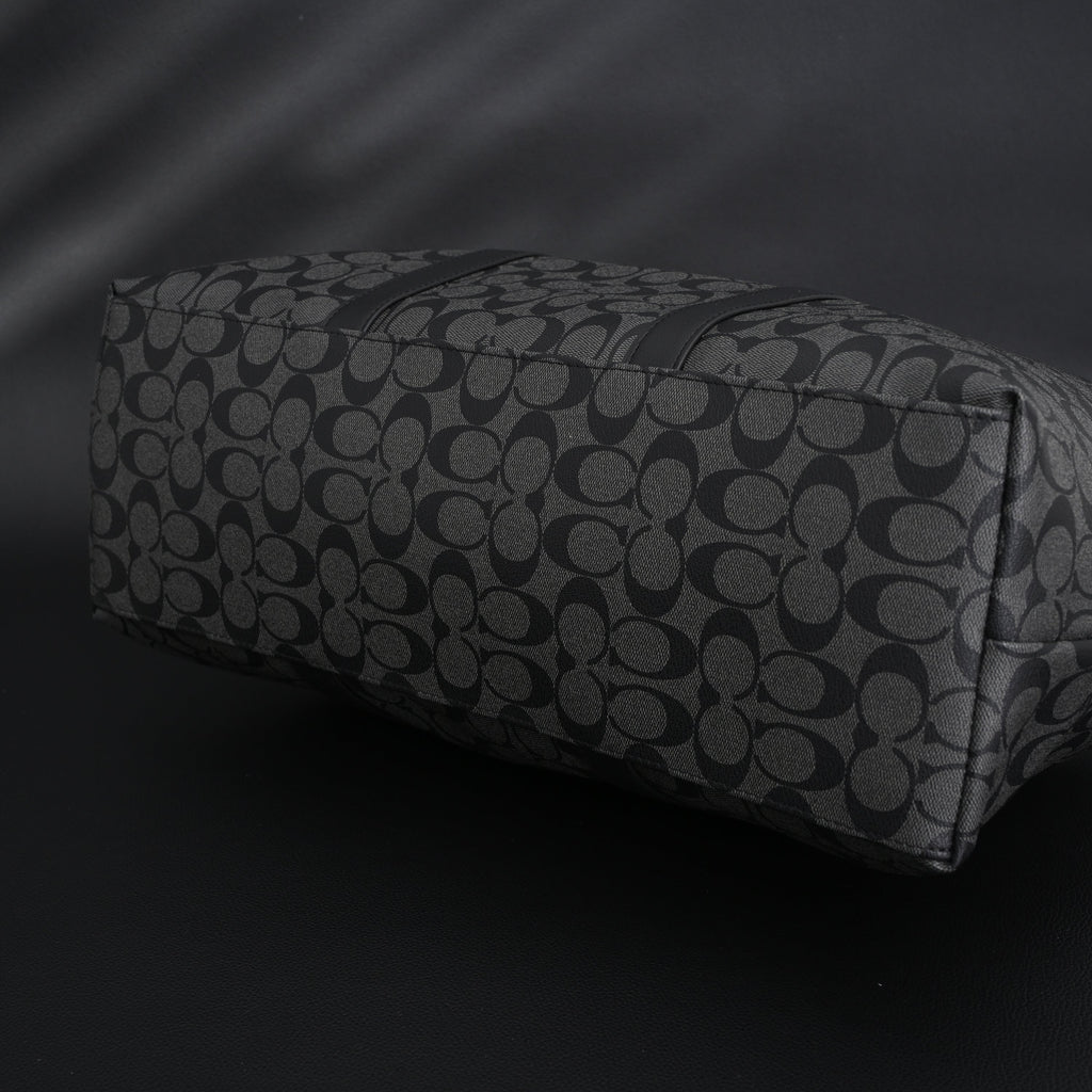Coach Metropolitan Duffel Bag in Signature Black Canvas product image 14, provided for visual reference and product detail