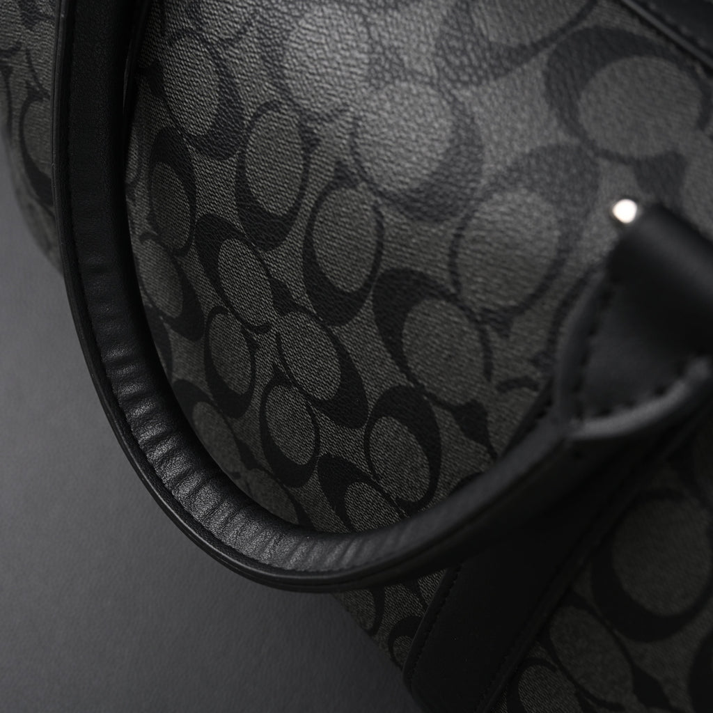 Coach Metropolitan Duffel Bag in Signature Black Canvas product image 16, provided for visual reference and product detail