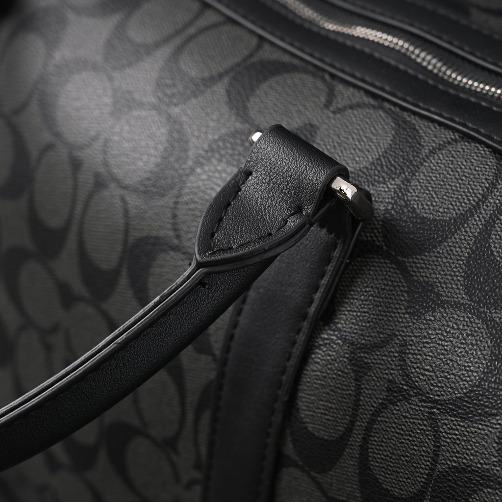 Coach Metropolitan Duffel Bag in Signature Black Canvas product image 15, provided for visual reference and product detail