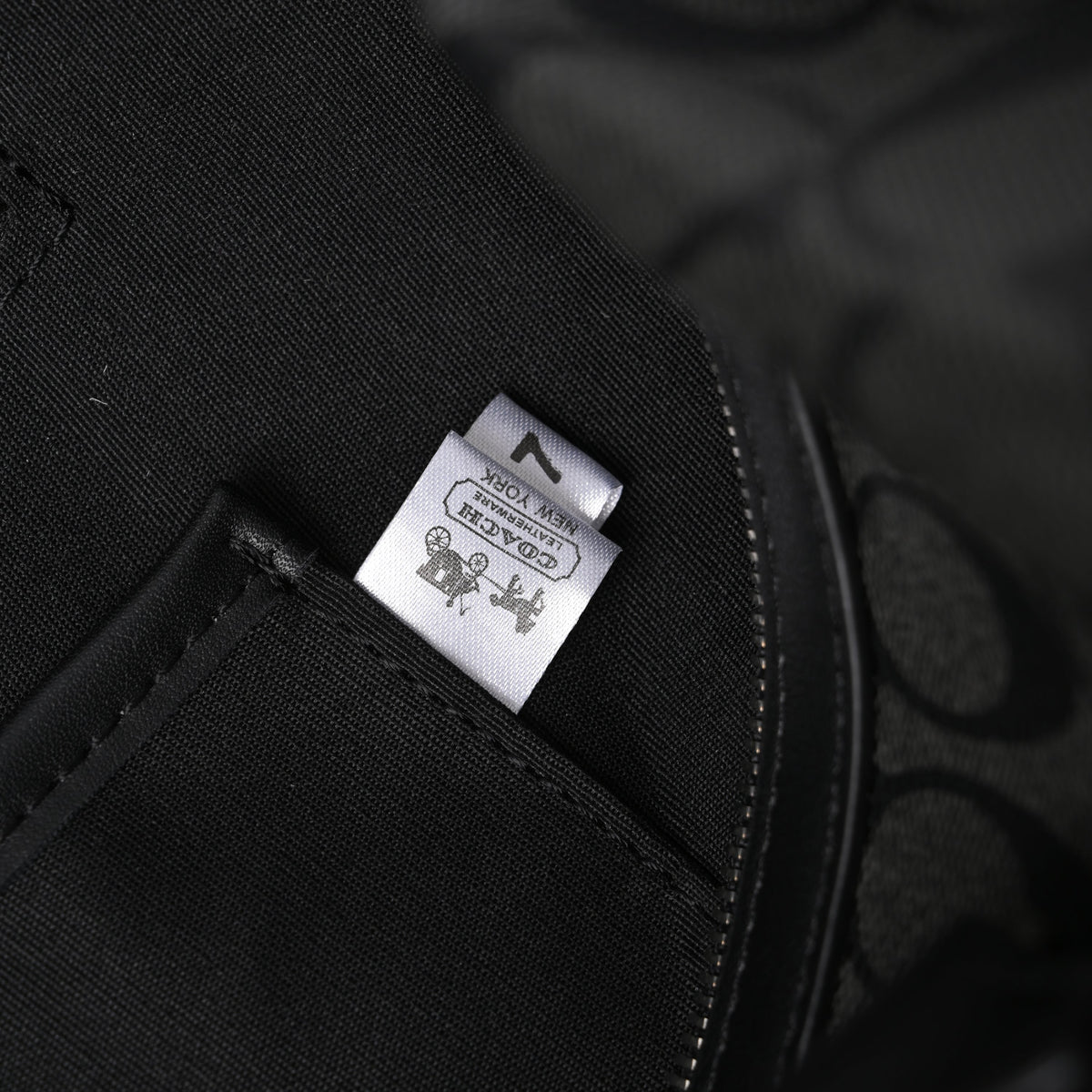 Coach Metropolitan Duffel Bag in Signature Black Canvas product image 9, provided for visual reference and product detail