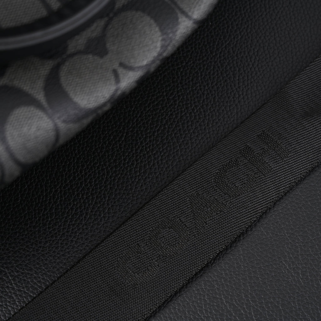 Coach Metropolitan Duffel Bag in Signature Black Canvas product image 5, provided for visual reference and product detail
