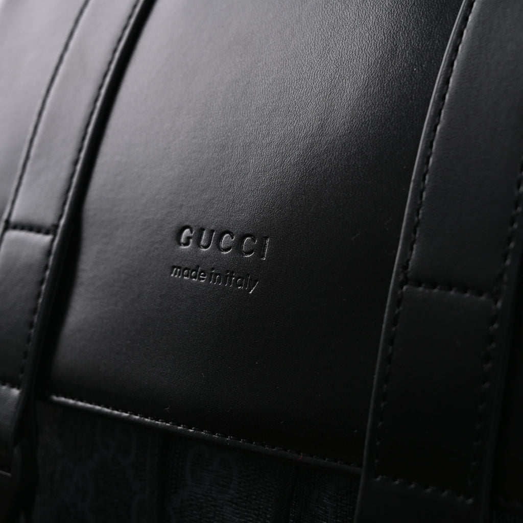 Gucci GG Supreme Monogram Backpack with Web Stripe product image 6, provided for visual reference and product detail review