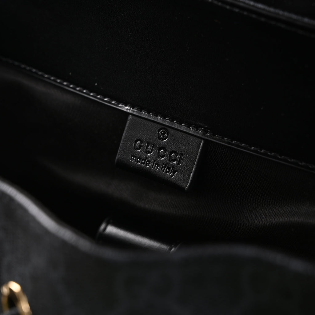 Gucci GG Supreme Monogram Backpack with Web Stripe product image 10, provided for visual reference and product detail review