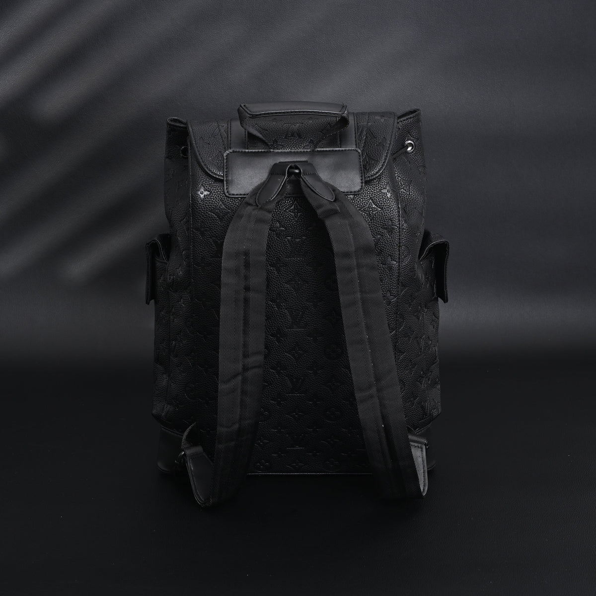 Louis Vuitton Christopher PM Backpack Monogram Shadow Black Leather product image 13, provided for visual reference and