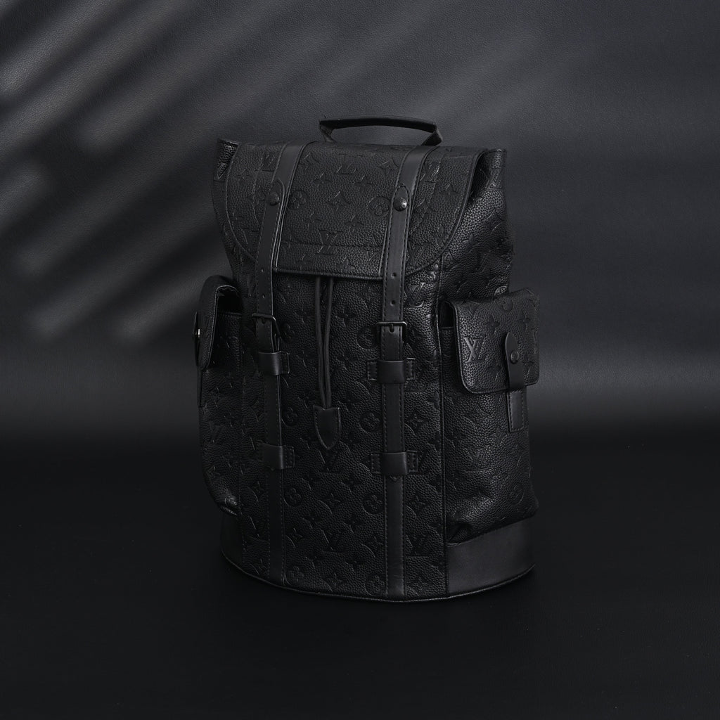 Louis Vuitton Christopher PM Backpack Monogram Shadow Black Leather product image 1, provided for visual reference and