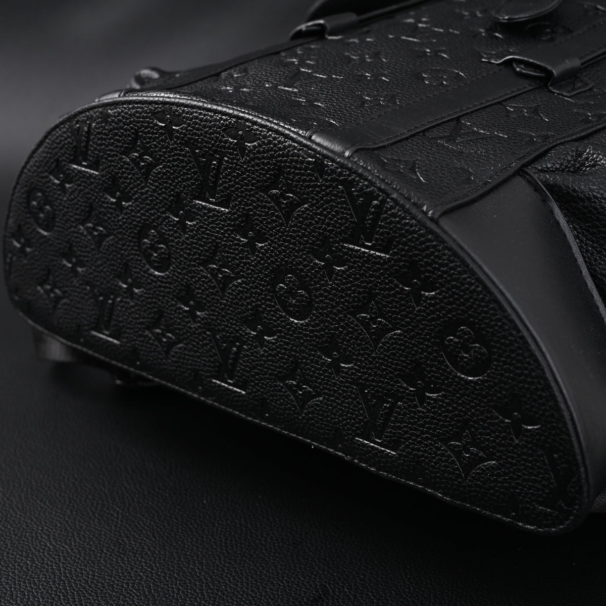Louis Vuitton Christopher PM Backpack Monogram Shadow Black Leather product image 15, provided for visual reference and