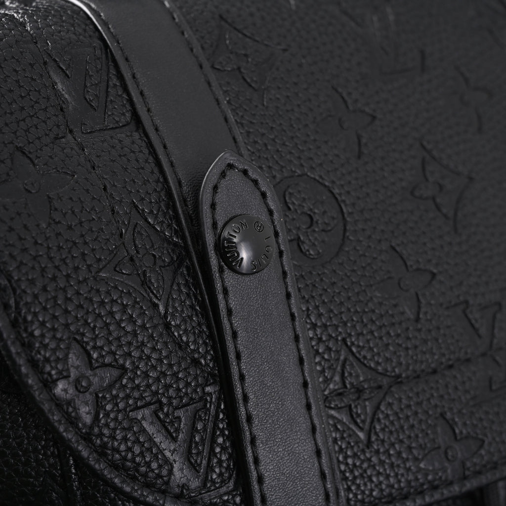 Louis Vuitton Christopher PM Backpack Monogram Shadow Black Leather product image 8, provided for visual reference and