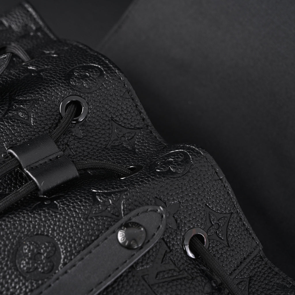 Louis Vuitton Christopher PM Backpack Monogram Shadow Black Leather product image 5, provided for visual reference and