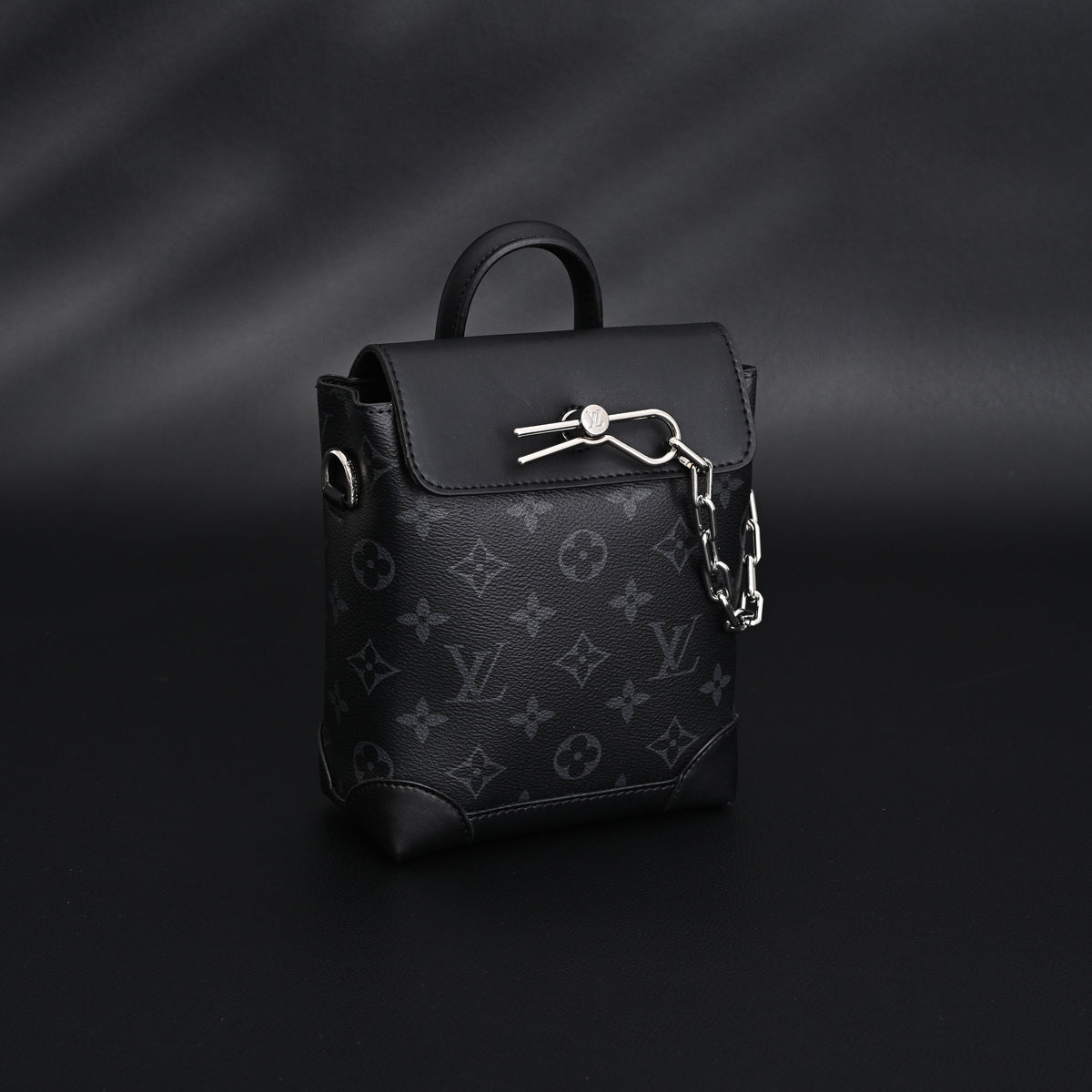 Louis Vuitton Soft Trunk Messenger – Monogram Eclipse Canvas with Silver Chain Handbag product image 9, provided for visual
