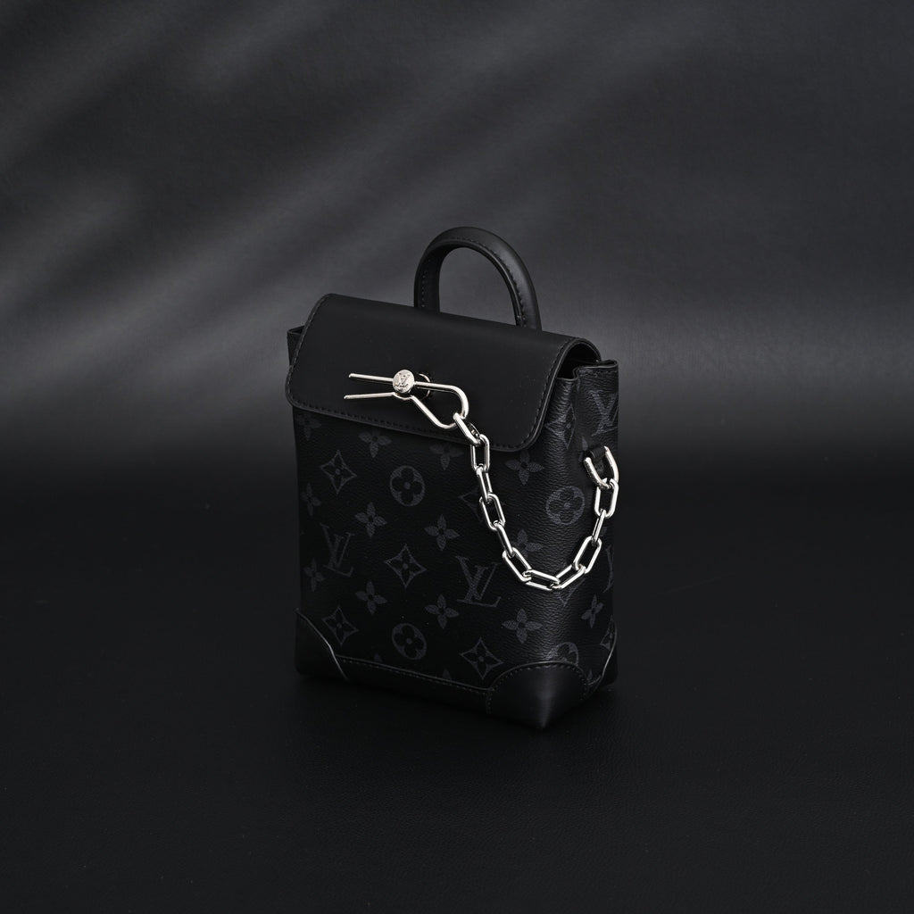 Louis Vuitton Soft Trunk Messenger – Monogram Eclipse Canvas with Silver Chain Handbag product image 3, provided for visual