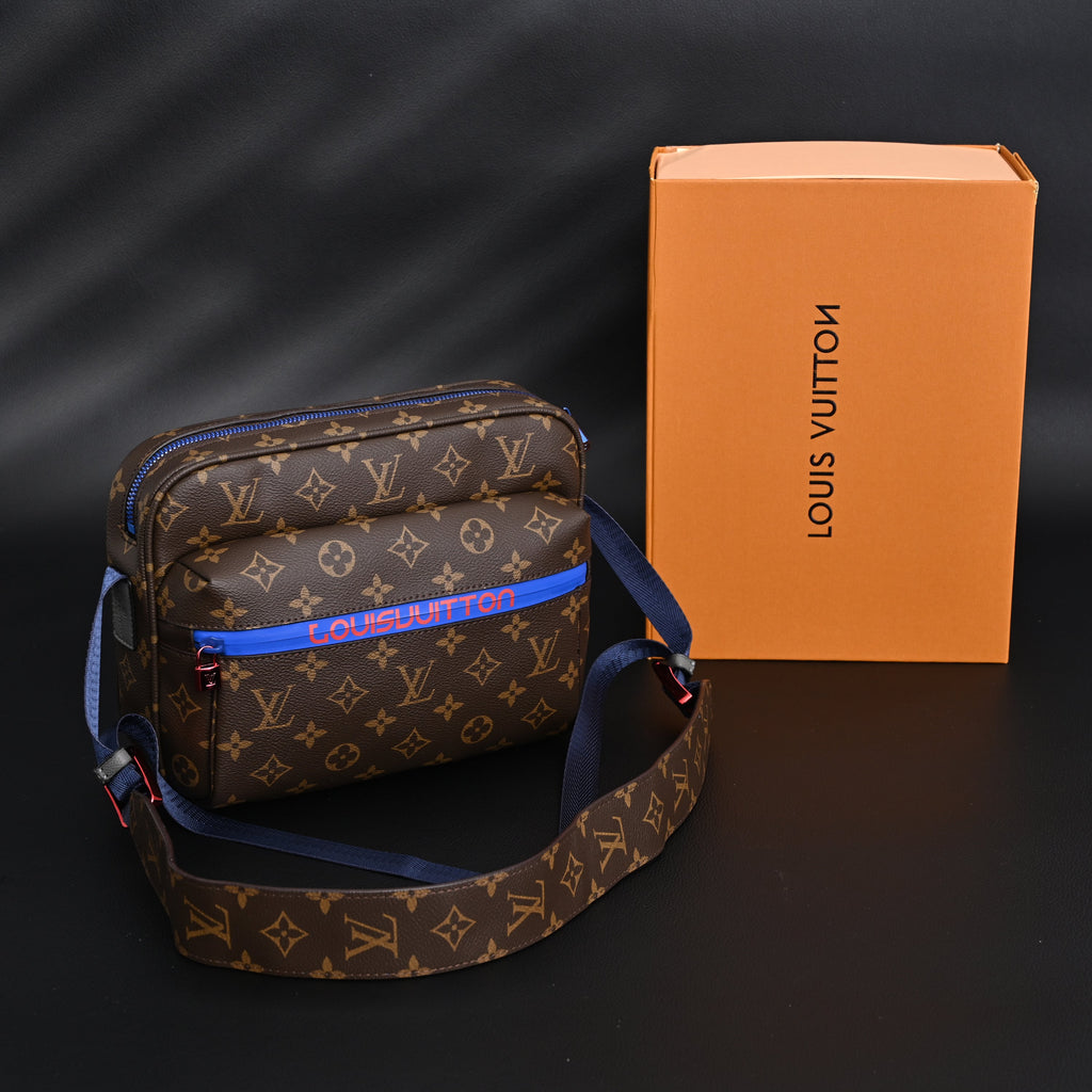 Louis Vuitton Trio Messenger Bag – Monogram Canvas with Blue Strap product image 3, provided for visual reference and