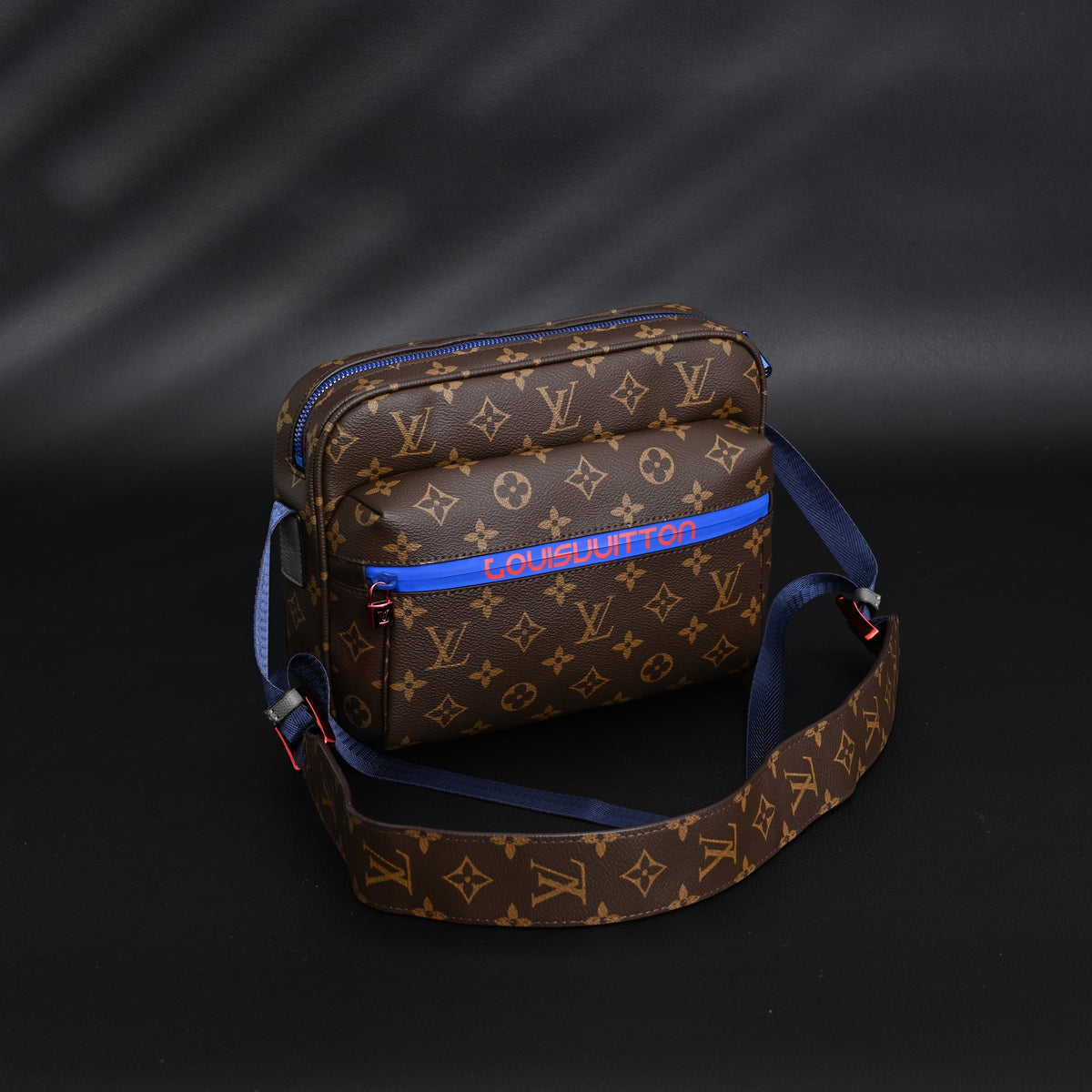 Louis Vuitton Trio Messenger Bag – Monogram Canvas with Blue Strap product image 9, provided for visual reference and