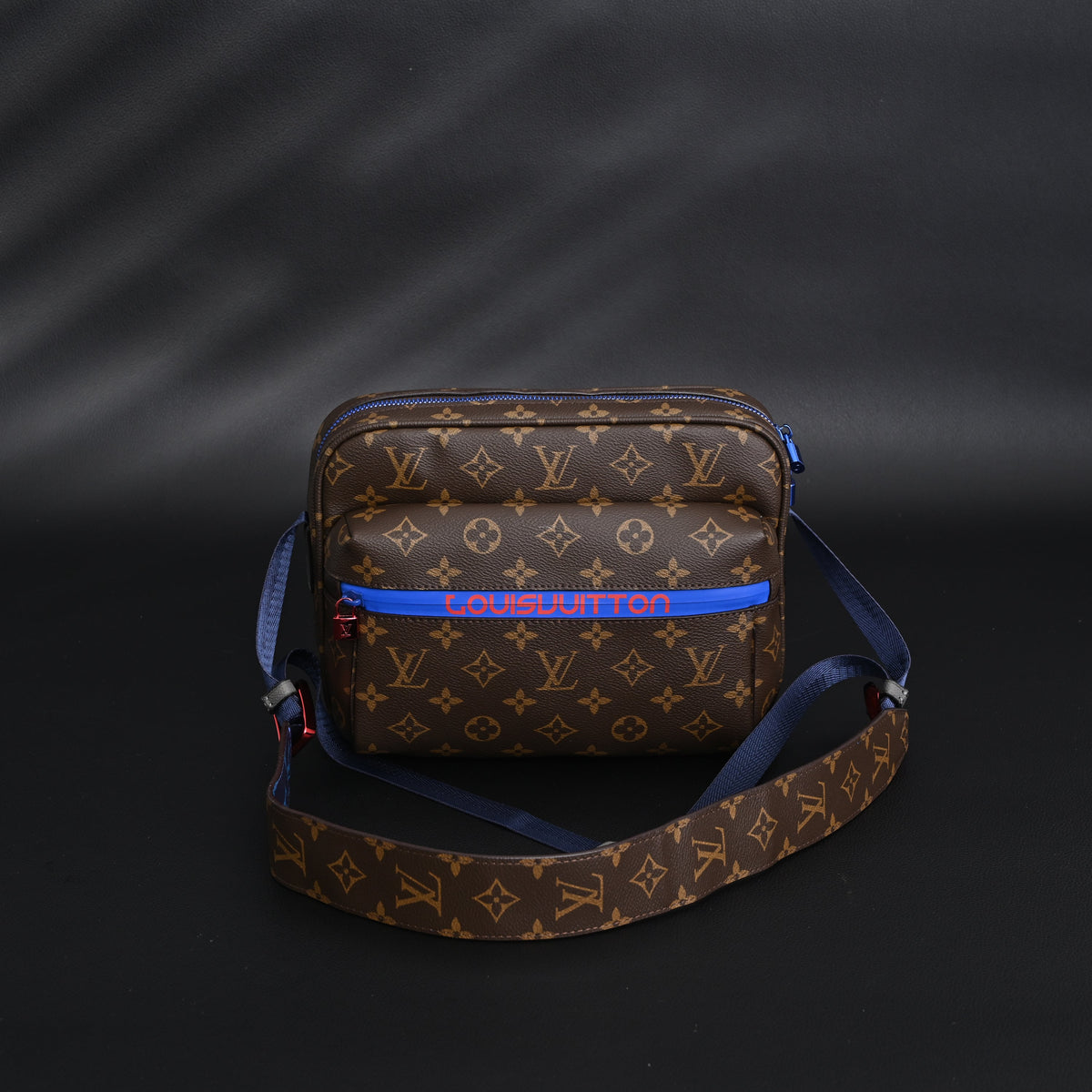 Louis Vuitton Trio Messenger Bag – Monogram Canvas with Blue Strap product image 10, provided for visual reference and