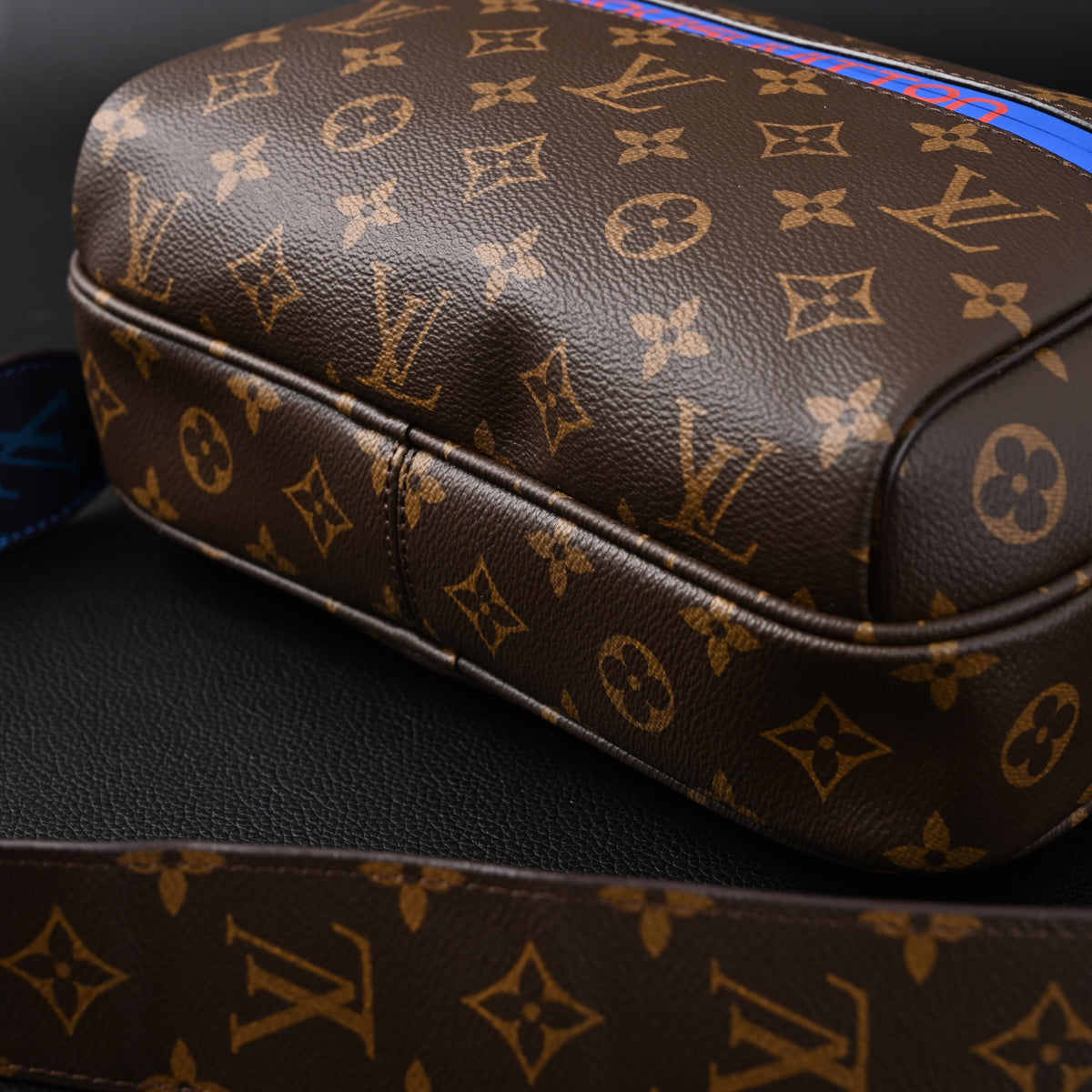 Louis Vuitton Trio Messenger Bag – Monogram Canvas with Blue Strap product image 4, provided for visual reference and
