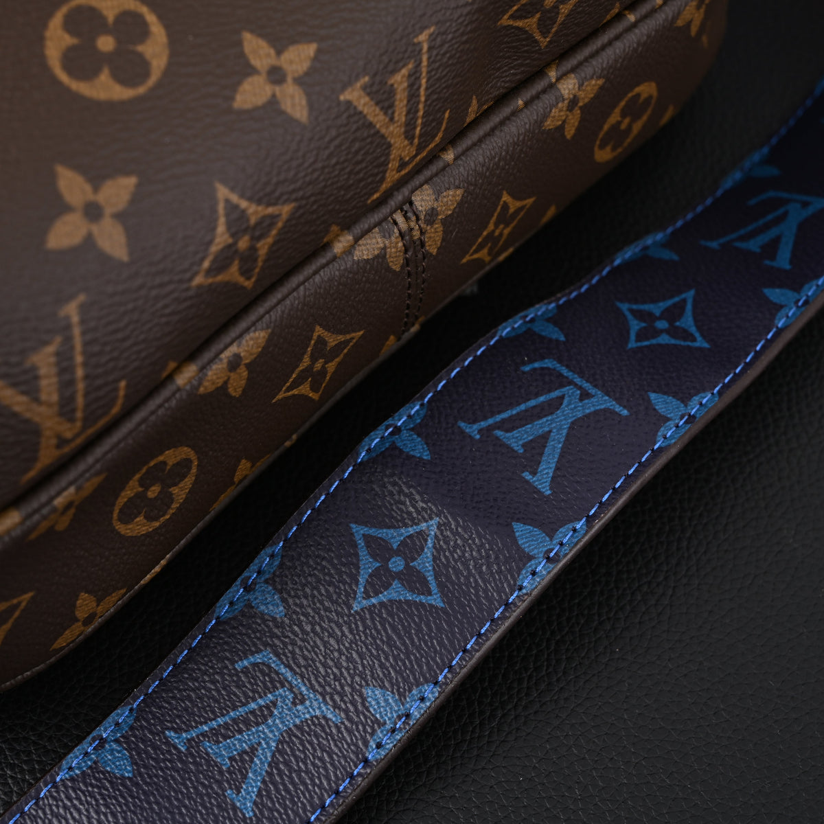 Louis Vuitton Trio Messenger Bag – Monogram Canvas with Blue Strap product image 19, provided for visual reference and