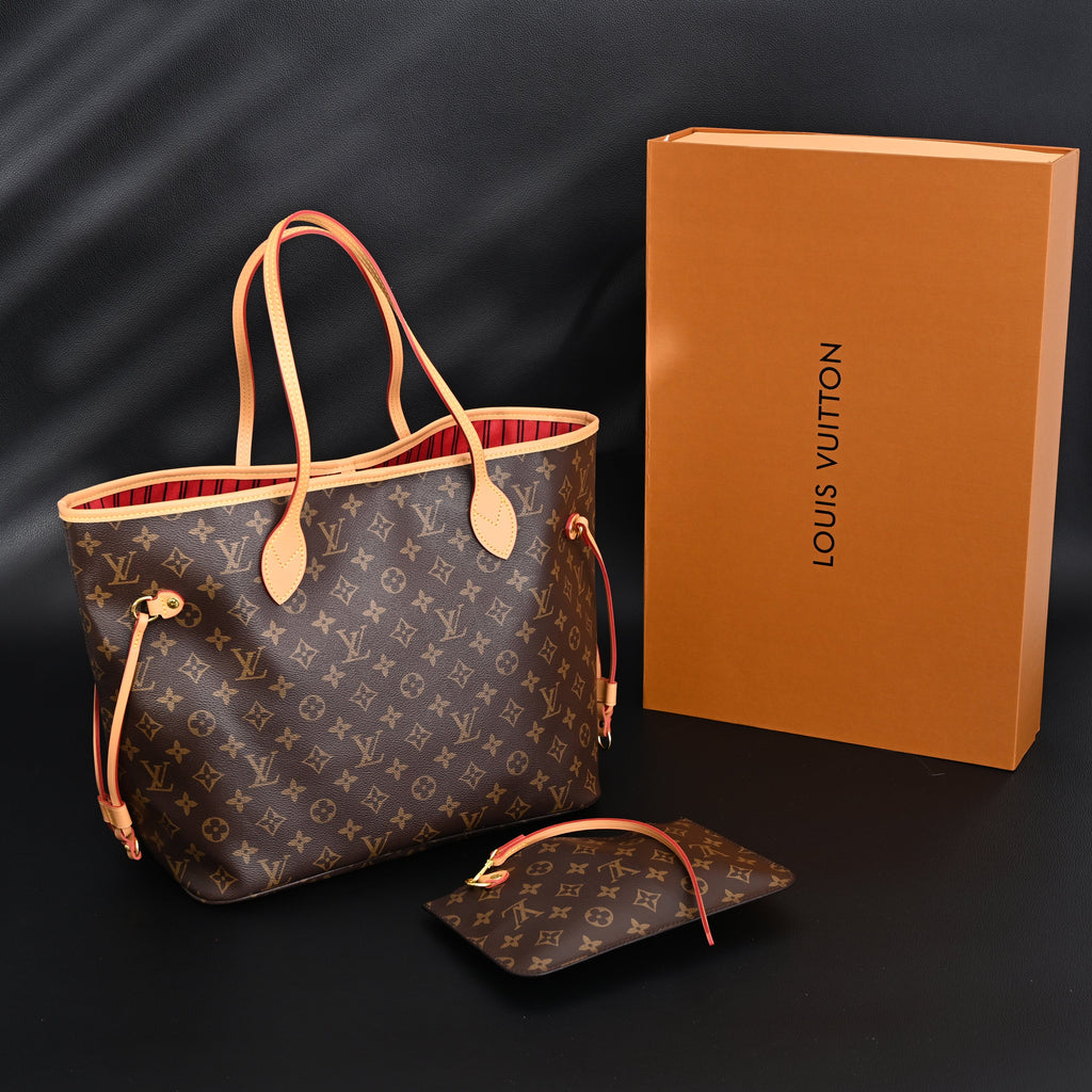 Louis Vuitton Neverfull MM Tote Bag – Monogram Canvas with Red Interior product image 10, provided for visual reference and