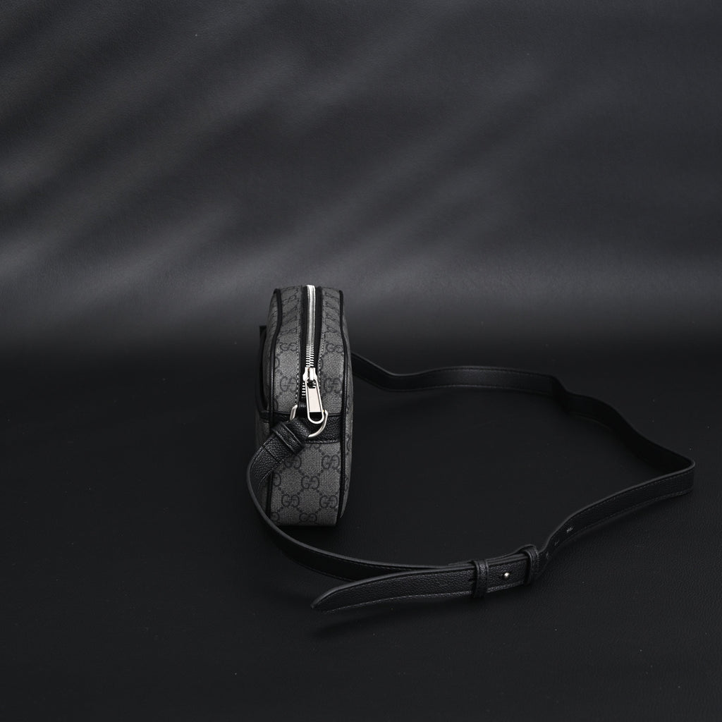 Gucci Ophidia GG Supreme Belt Bag – Black/Grey Monogram product image 5, provided for visual reference and product detail