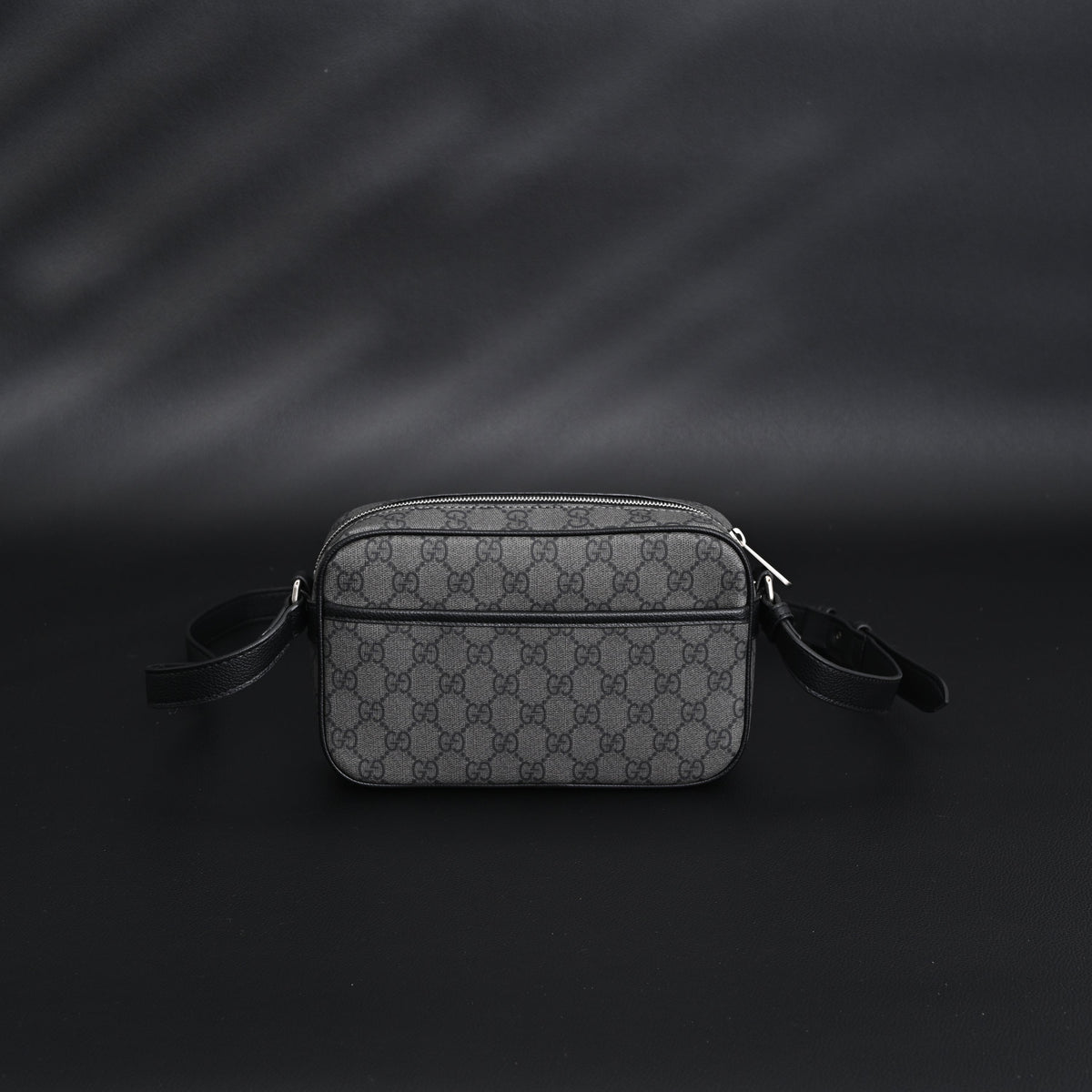 Gucci Ophidia GG Supreme Belt Bag – Black/Grey Monogram product image 1, provided for visual reference and product detail