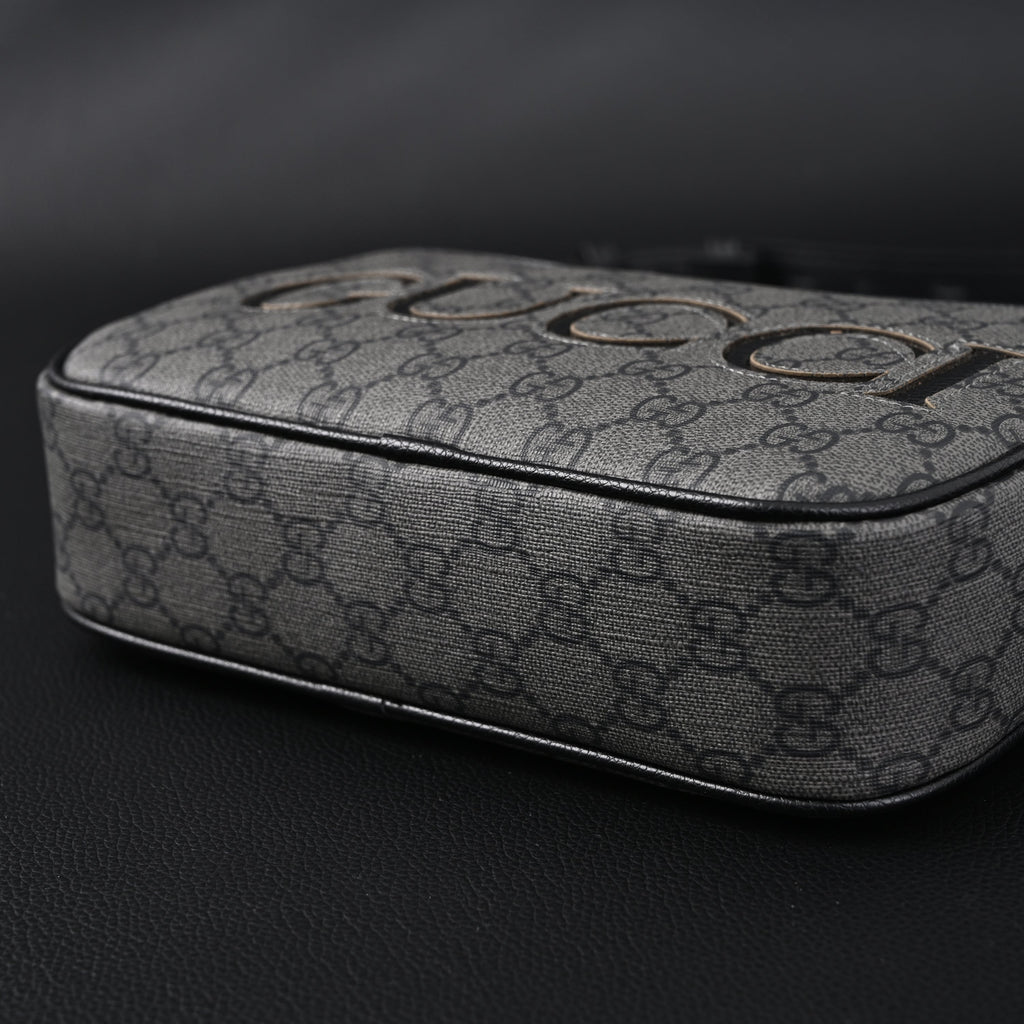 Gucci Ophidia GG Supreme Belt Bag – Black/Grey Monogram product image 13, provided for visual reference and product detail
