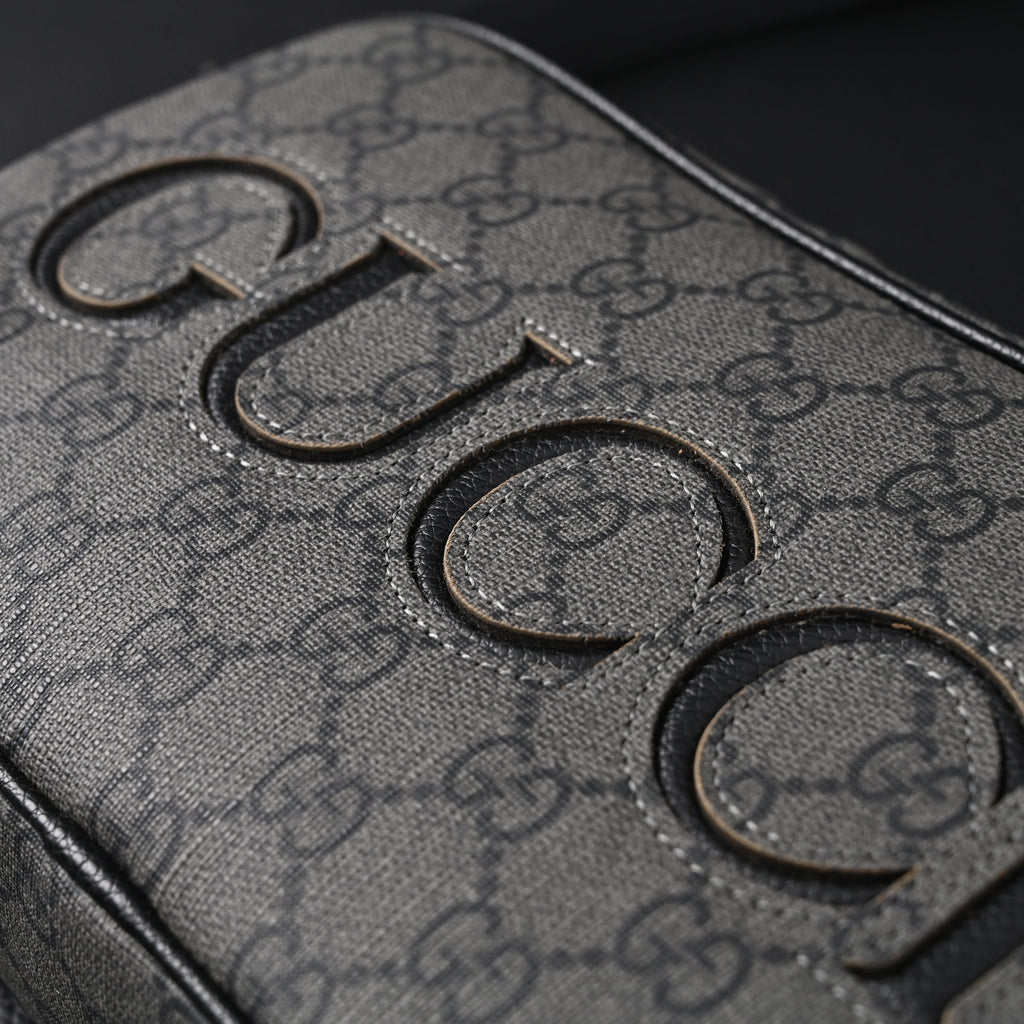 Gucci Ophidia GG Supreme Belt Bag – Black/Grey Monogram product image 7, provided for visual reference and product detail