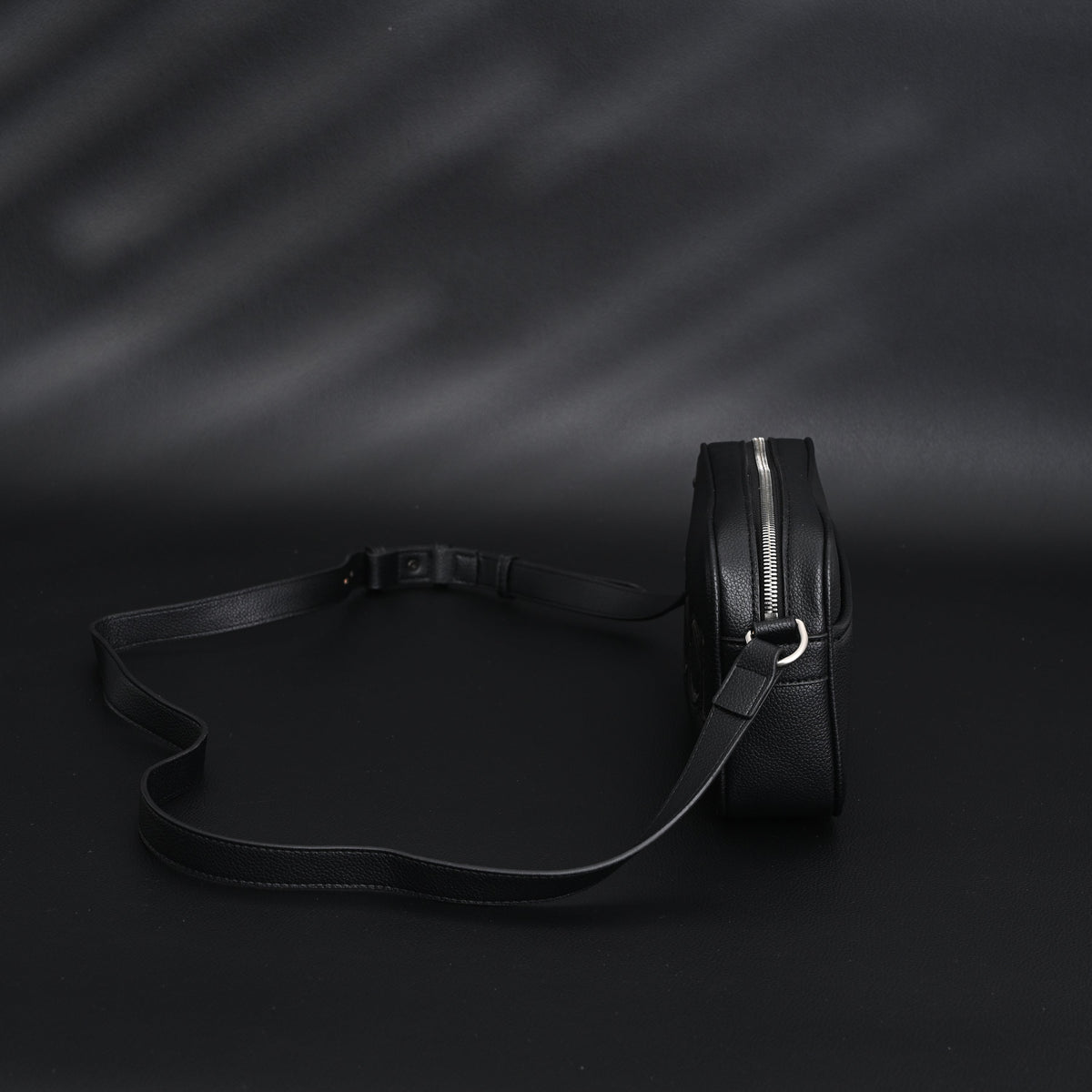 Gucci Black Leather Embossed Logo Belt Bag product image 6, provided for visual reference and product detail review