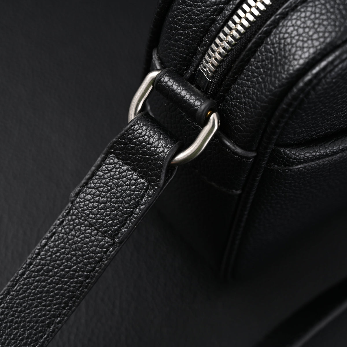 Gucci Black Leather Embossed Logo Belt Bag product image 11, provided for visual reference and product detail review