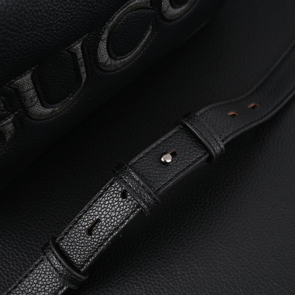 Gucci Black Leather Embossed Logo Belt Bag product image 12, provided for visual reference and product detail review