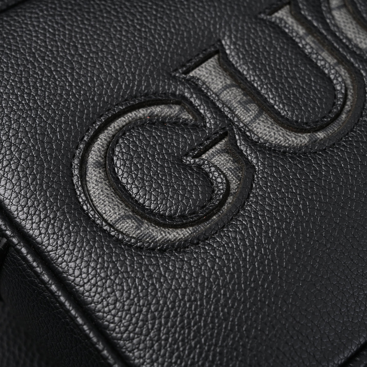 Gucci Black Leather Embossed Logo Belt Bag product image 13, provided for visual reference and product detail review