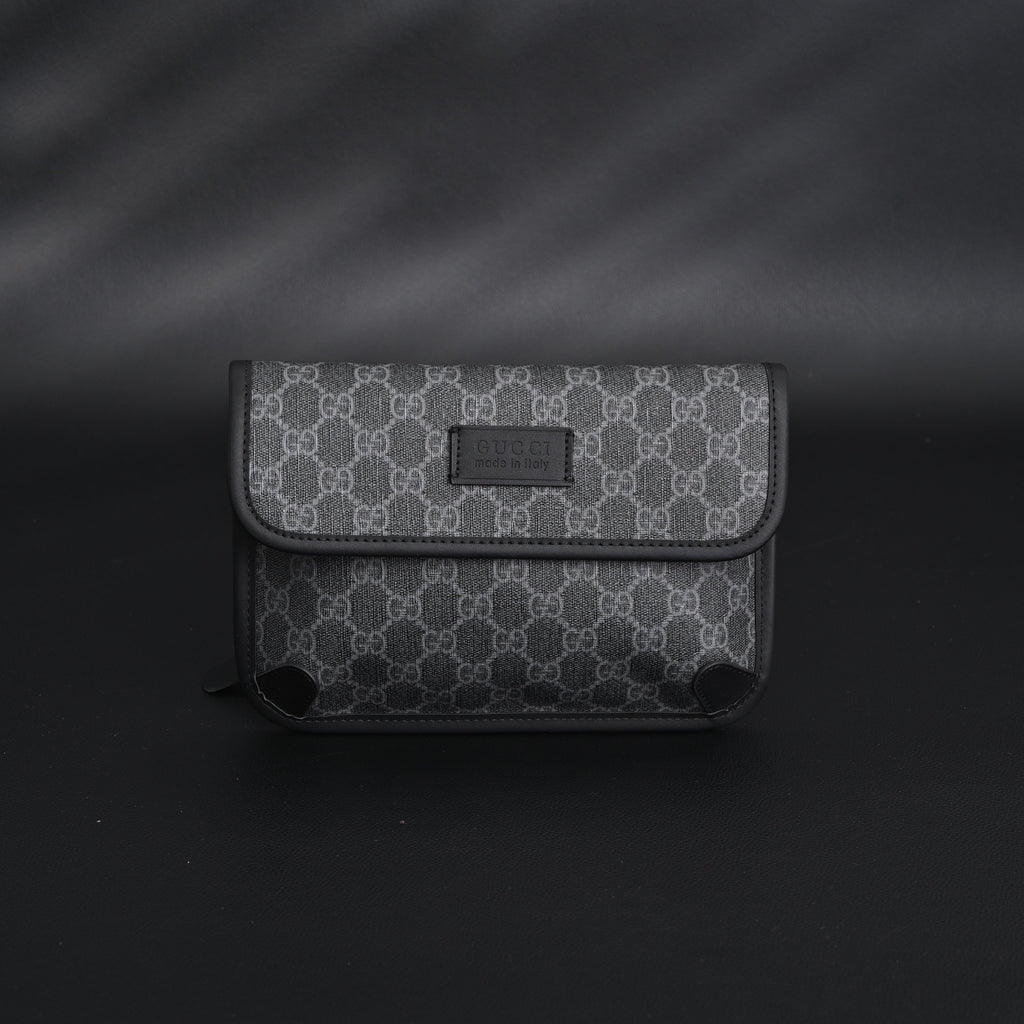 Gucci Ophidia GG Supreme Belt Bag – Black/Grey with Web Strap product image 12, provided for visual reference and product