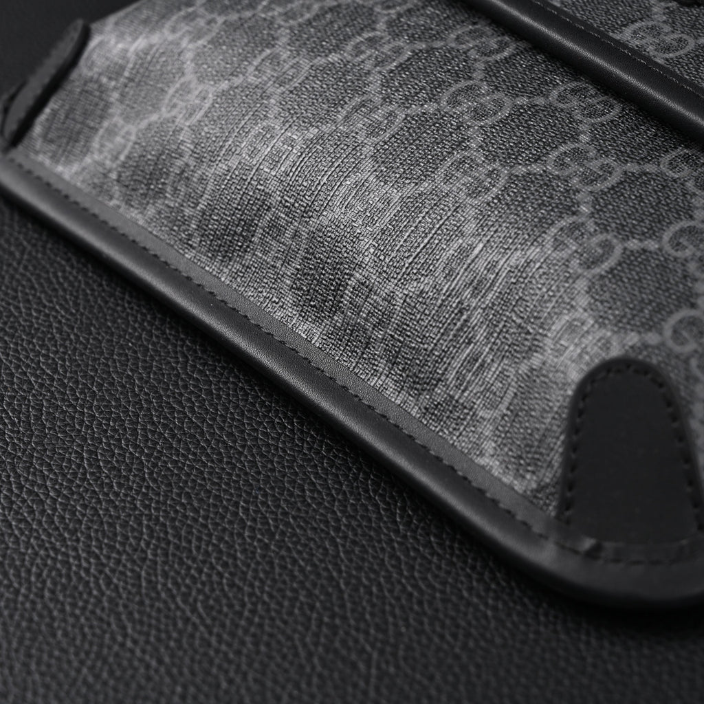 Gucci Ophidia GG Supreme Belt Bag – Black/Grey with Web Strap product image 8, provided for visual reference and product