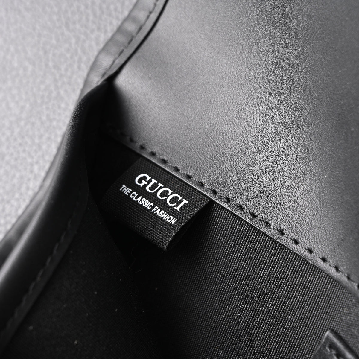 Gucci Ophidia GG Supreme Belt Bag – Black/Grey with Web Strap product image 5, provided for visual reference and product