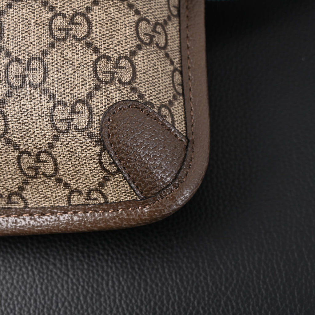 Gucci Ophidia GG Supreme Mini Belt Bag – Beige/Ebony with Web Stripe product image 7, provided for visual reference and