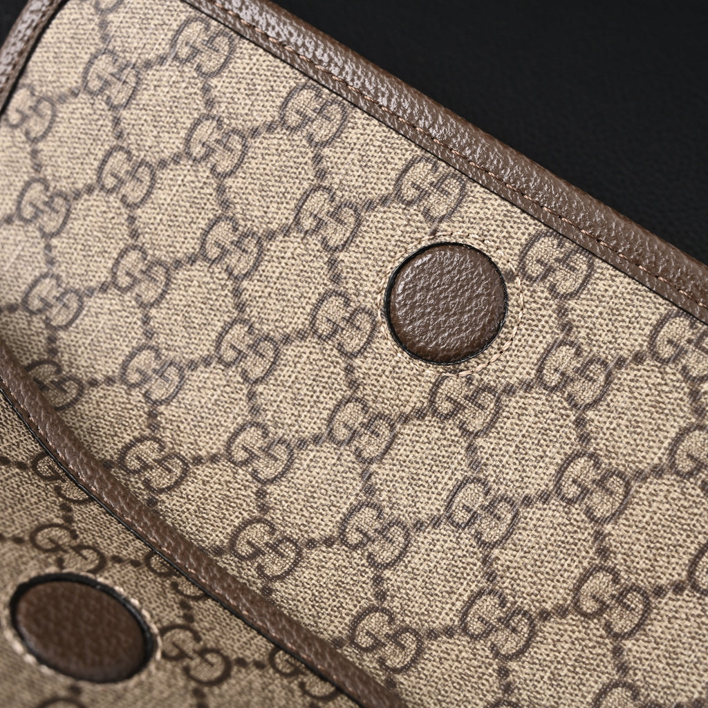 Gucci Ophidia GG Supreme Mini Belt Bag – Beige/Ebony with Web Stripe product image 14, provided for visual reference and