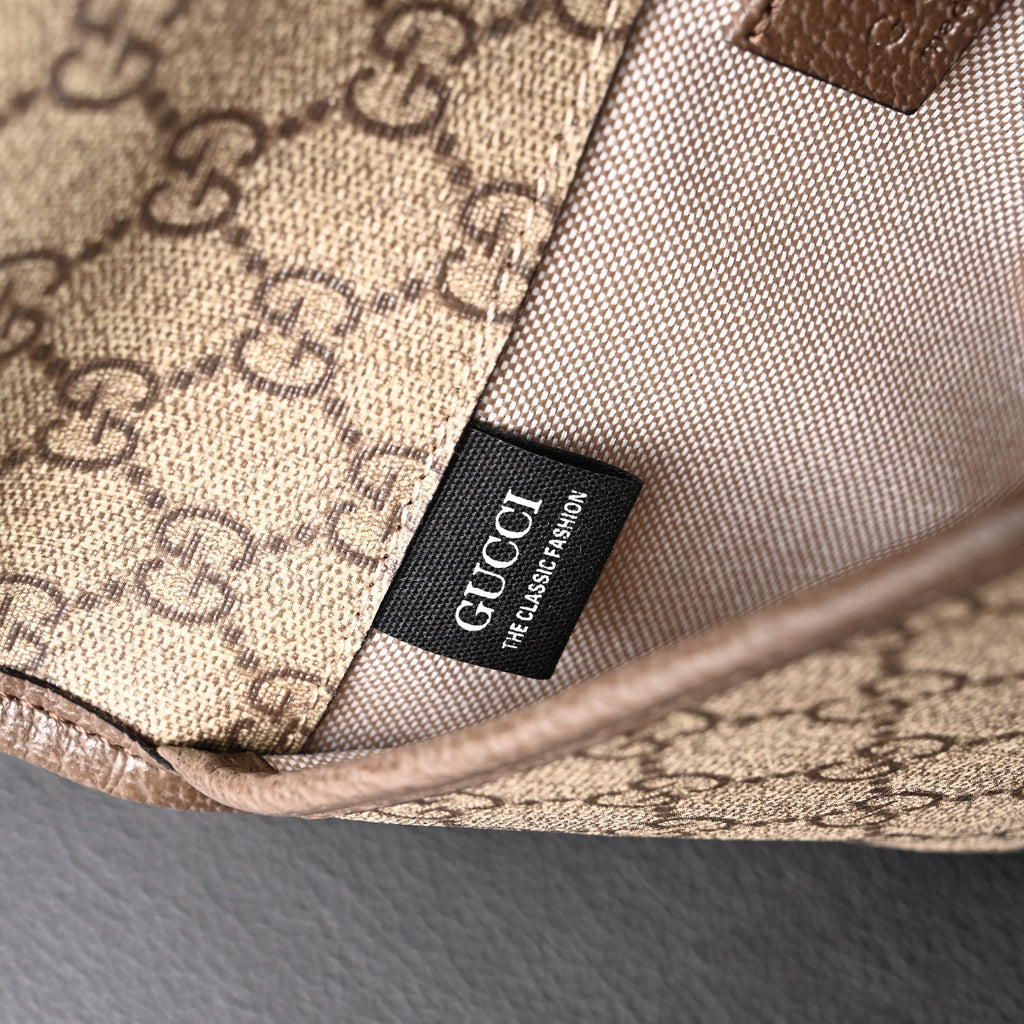 Gucci Ophidia GG Supreme Mini Belt Bag – Beige/Ebony with Web Stripe product image 10, provided for visual reference and