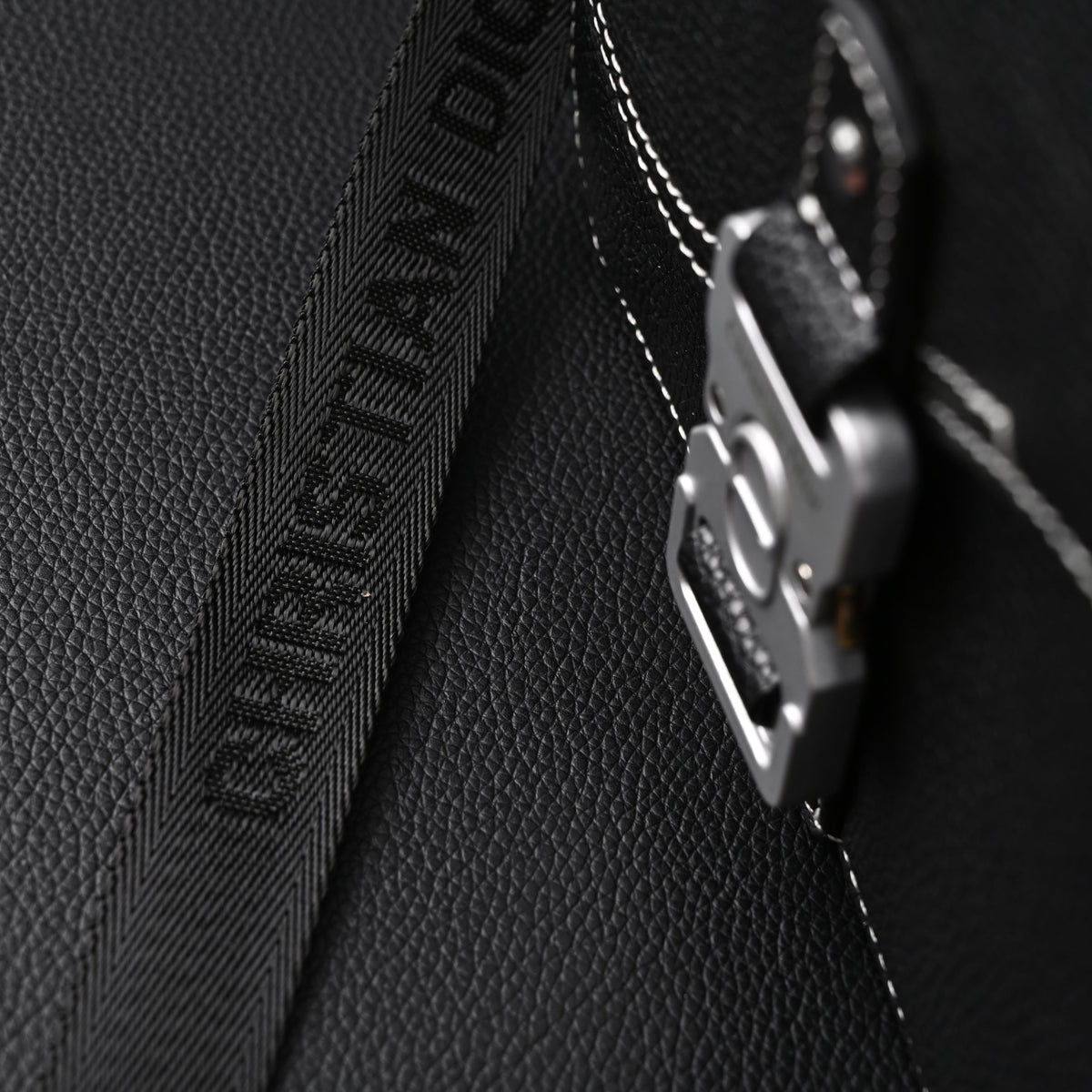 Dior Saddle Crossbody Bag – Black Grained Calfskin with Silver-Tone Hardware - Black with Silver-Tone Hardware product image