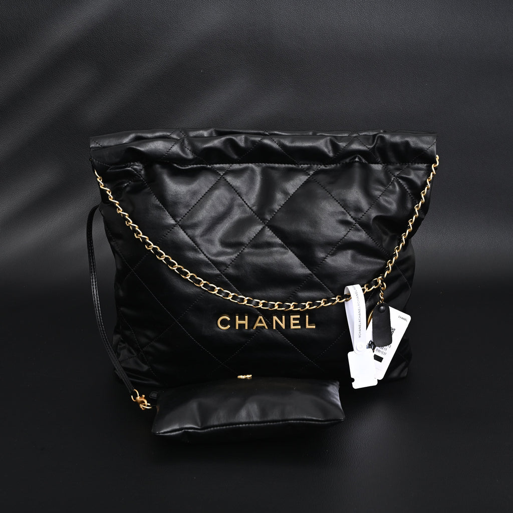 Chanel 19 Flap Bag – Black Quilted Lambskin with Gold & Ruthenium Hardware product image 17, provided for visual reference