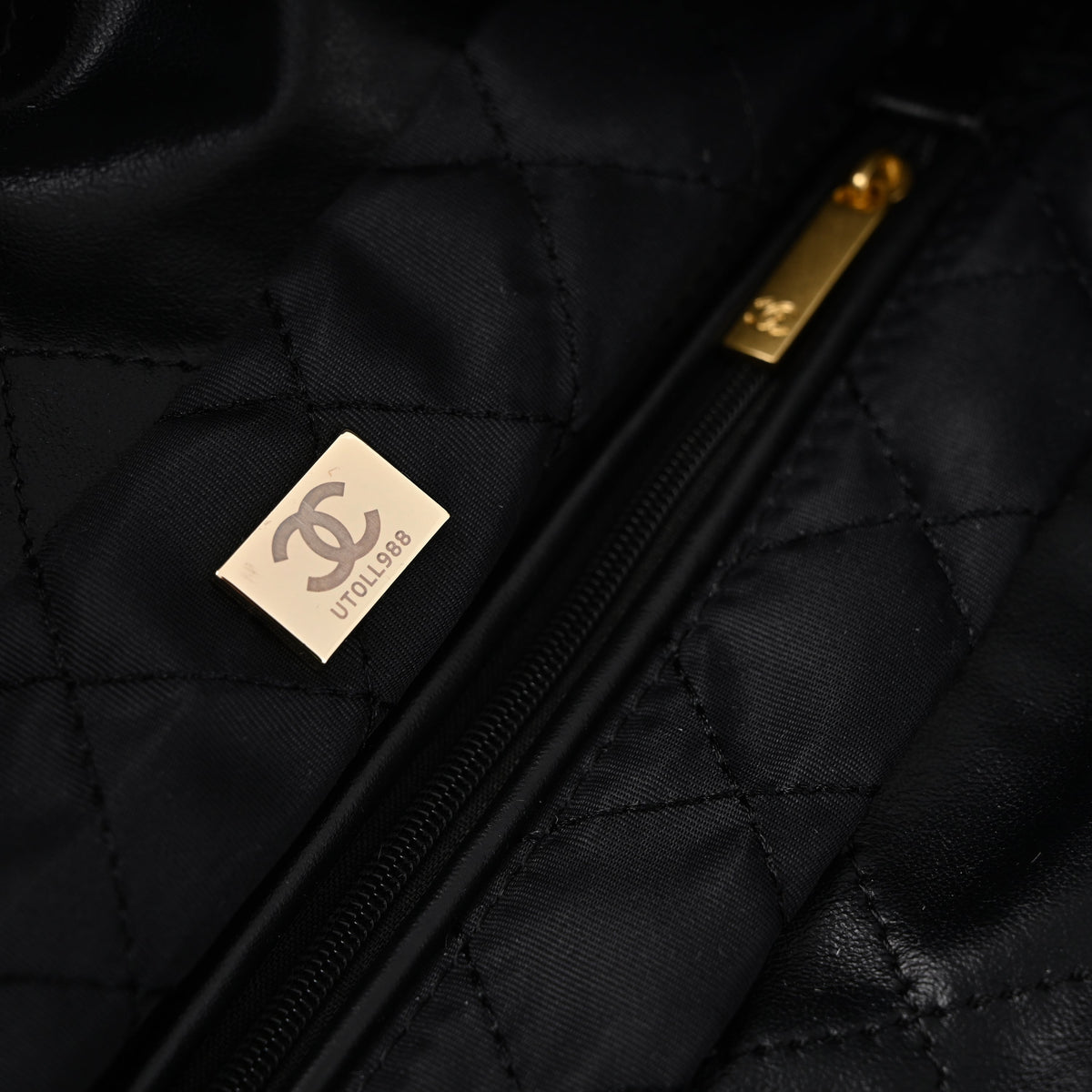Chanel 19 Flap Bag – Black Quilted Lambskin with Gold & Ruthenium Hardware product image 21, provided for visual reference