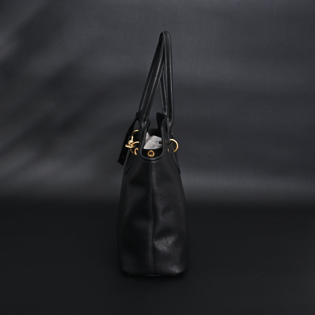 Miu Miu Leather Tote Bag – Classic Black product image 7, provided for visual reference and product detail review