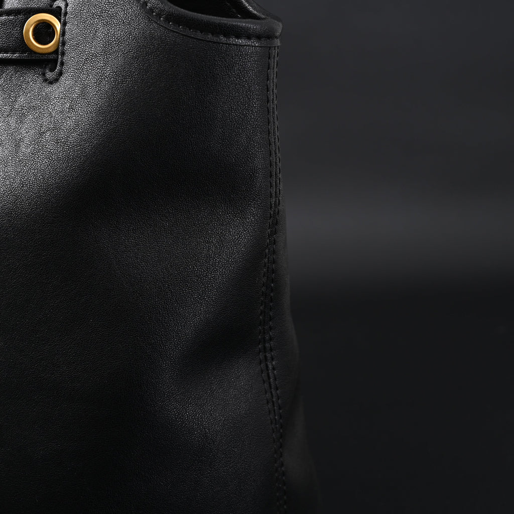 Miu Miu Leather Tote Bag – Classic Black product image 10, provided for visual reference and product detail review