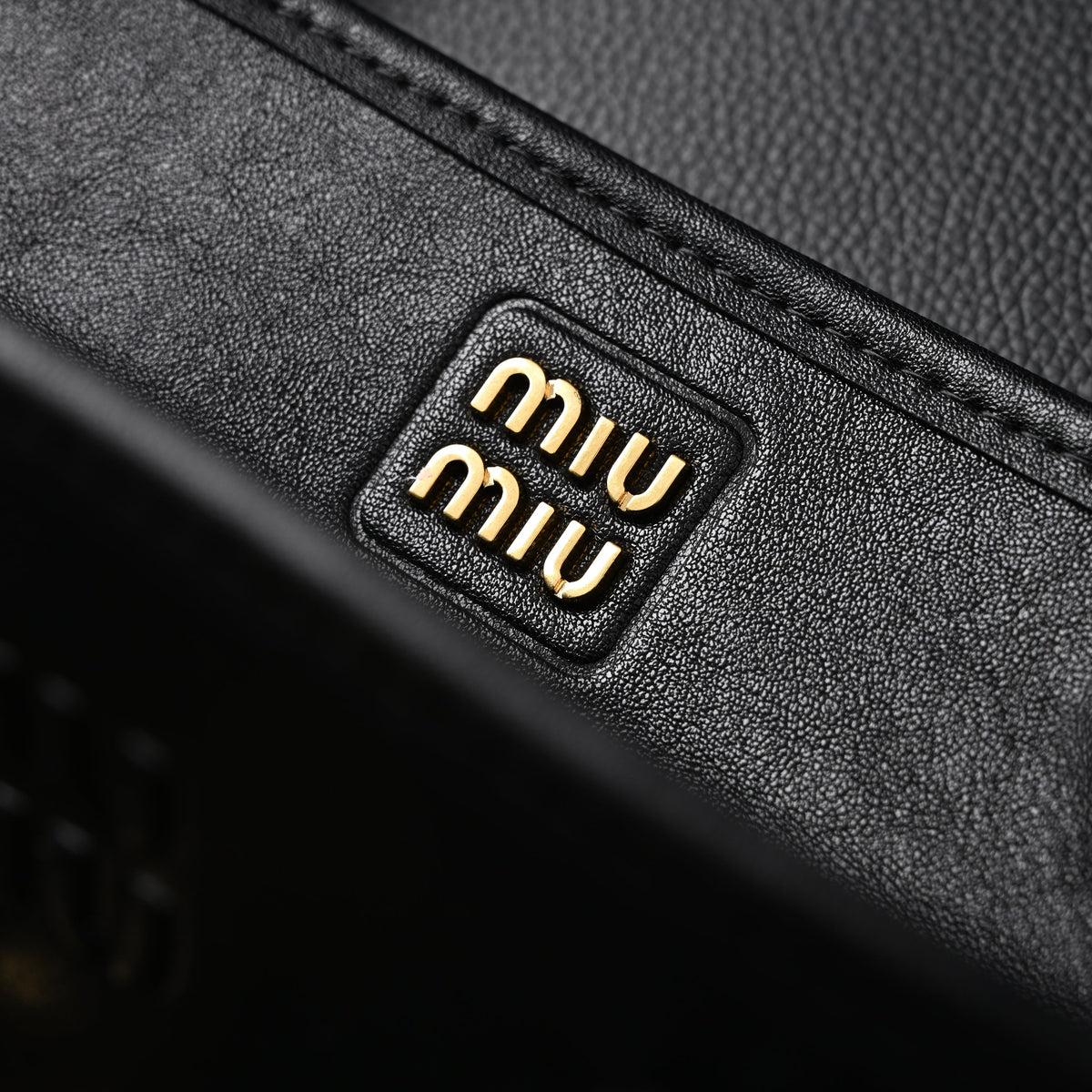 Miu Miu Leather Tote Bag – Classic Black product image 16, provided for visual reference and product detail review