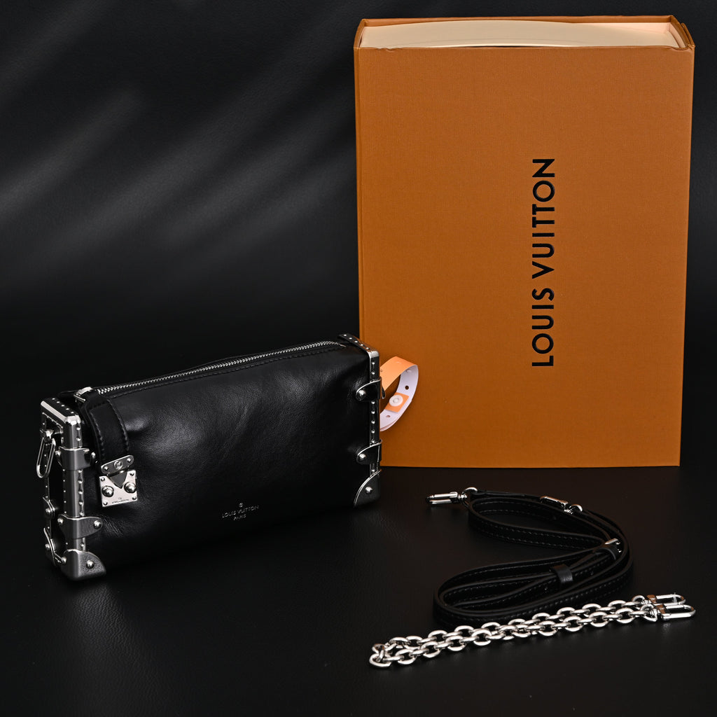 Louis Vuitton Soft Trunk Monogram Black Leather Crossbody Bag product image 1, provided for visual reference and product