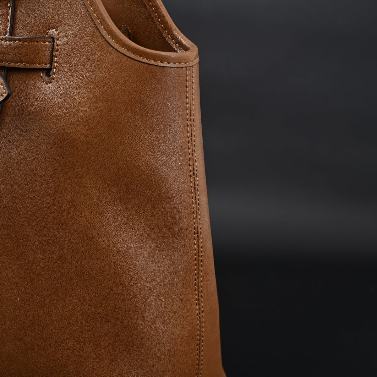 Miu Miu Leather Tote Bag – Elegant Caramel Brown product image 11, provided for visual reference and product detail review