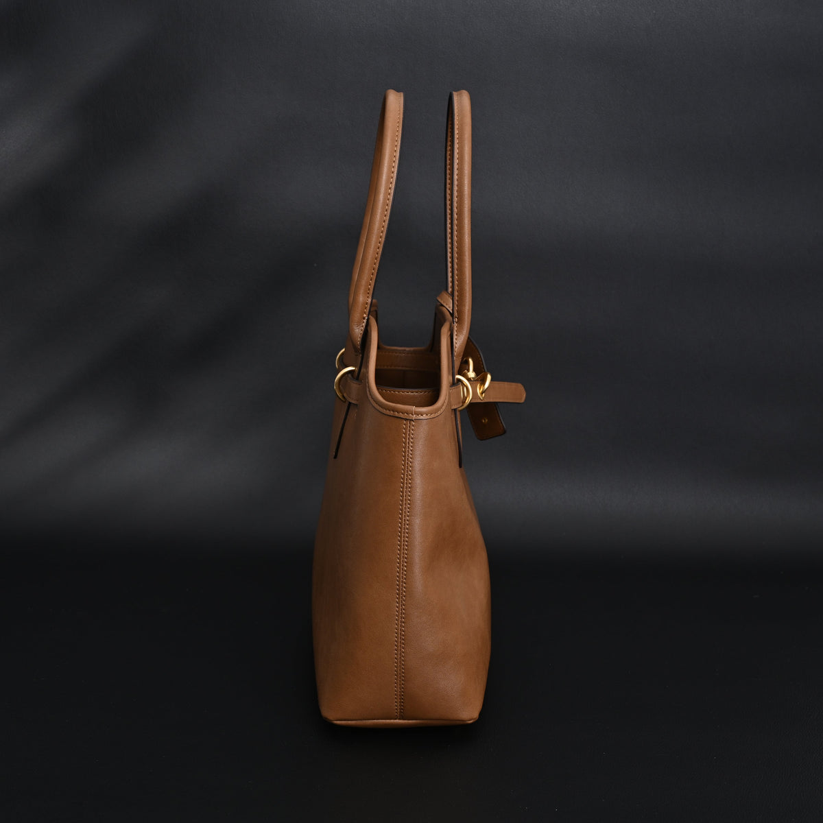 Miu Miu Leather Tote Bag – Elegant Caramel Brown product image 7, provided for visual reference and product detail review