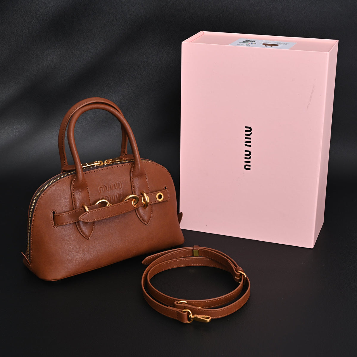 Gucci Horsebit 1955 Brown Leather Top Handle Bag - Classic Brown with Rich Texture product image 1, provided for visual