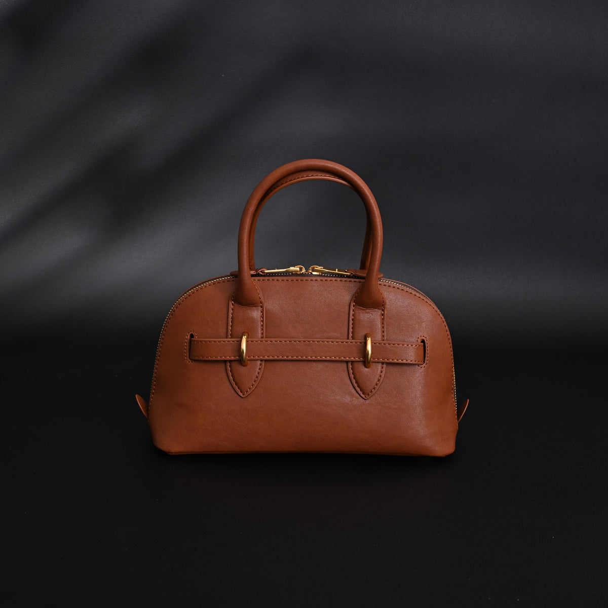 Gucci Horsebit 1955 Brown Leather Top Handle Bag - Classic Brown with Rich Texture product image 2, provided for visual
