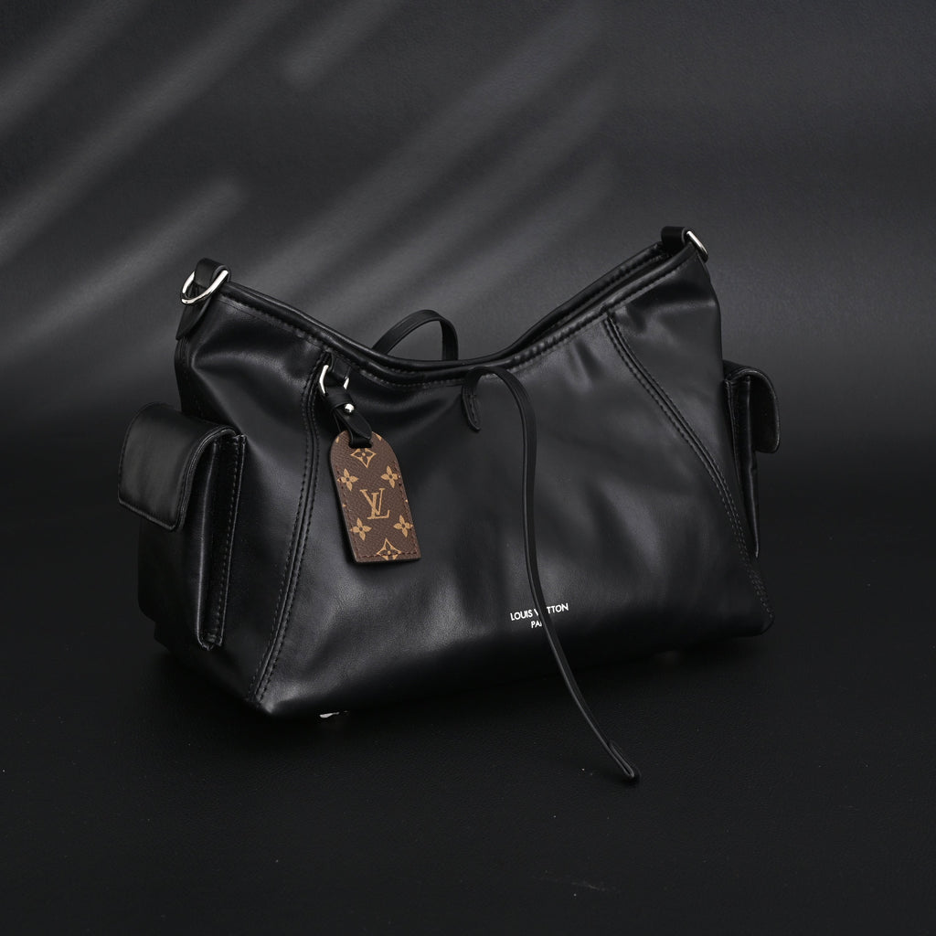 Louis Vuitton Montaigne Black Mahina Leather Shoulder Bag product image 10, provided for visual reference and product detail